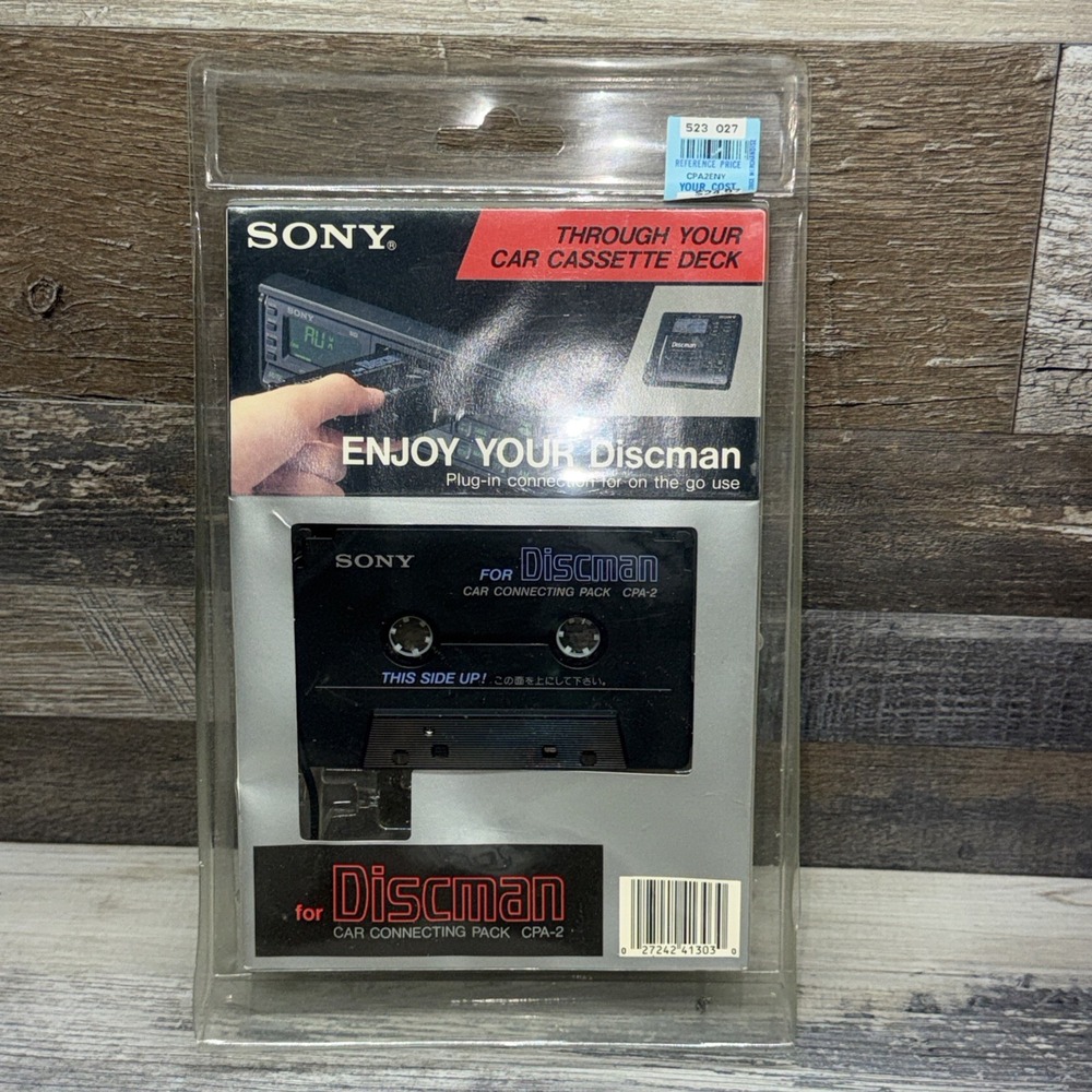 New Genuine Sony CPA-2 Car Connecting Pack - Discman Cassette Tape Adapter